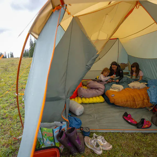 Load image into Gallery viewer, Family camping in a tent in a grassy outdoor setting
