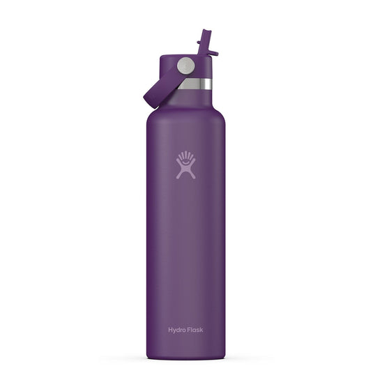 Hydro Flask 24 oz. Standard Mouth Flex Straw Cap Water Bottle-Beachplum Purple
