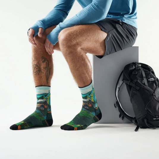 Smartwool Hike Targeted Cushion Trail Trekker Print Crew Socks