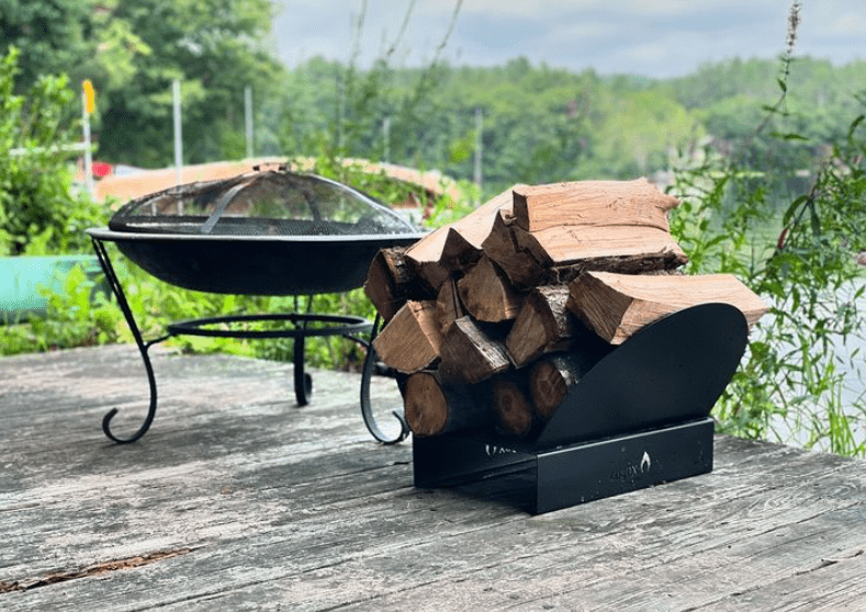Load image into Gallery viewer, Hearth Bin Adjustable Firewood Rack
