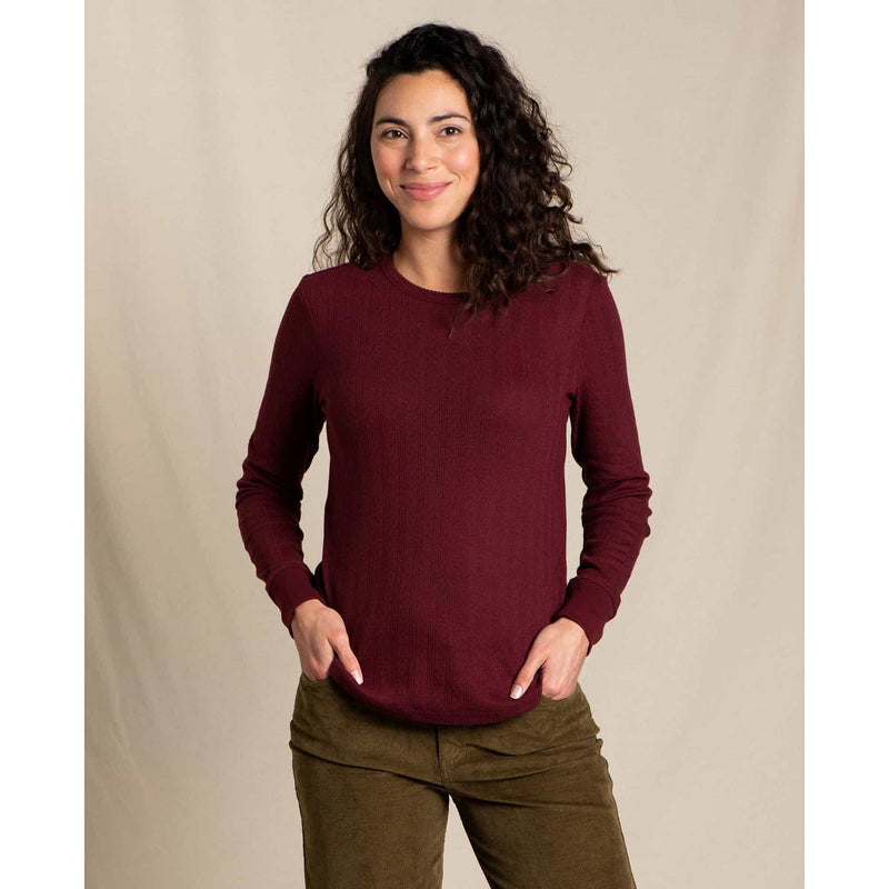 Load image into Gallery viewer, Toad&amp;Co Women's Foothill Pointelle Long Sleeve Crew

