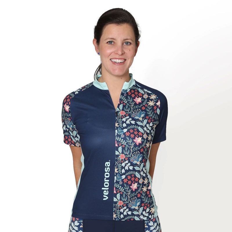 Load image into Gallery viewer, Velorosa Wildflower Womens Cycling Short-Sleeved
