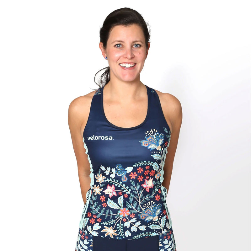 Load image into Gallery viewer, Velorosa Wildflower Womens Cycling Tank
