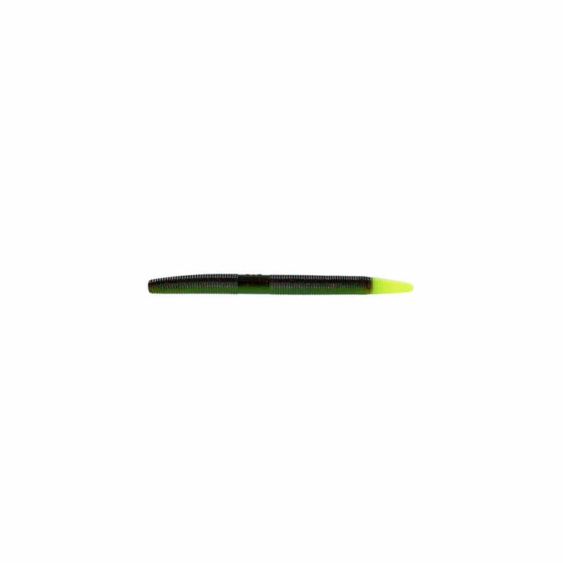 Load image into Gallery viewer, Black and green fishing lure on a white background
