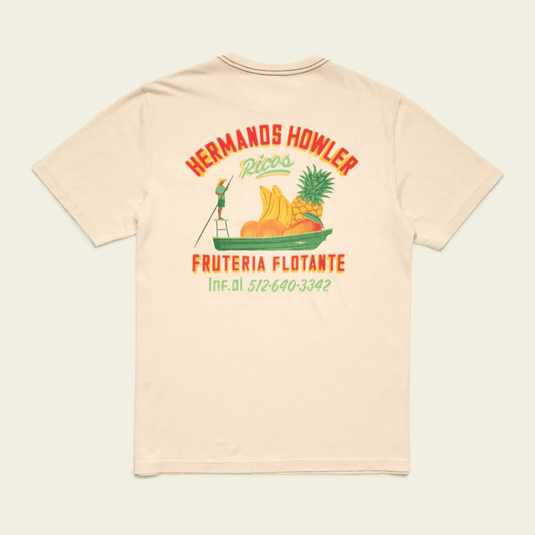 Howler Brothers Cotton Pocket T-Shirt - Fruteria Flotante: Natural