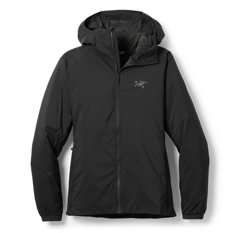 Load image into Gallery viewer, Black jacket with a brand logo on a white background
