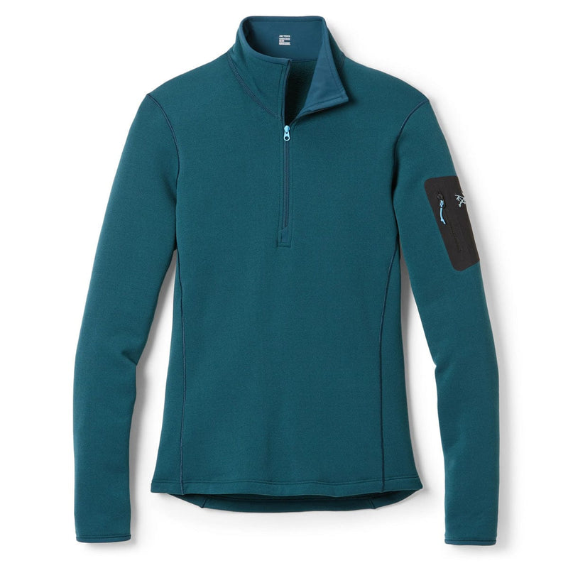 Load image into Gallery viewer, Teal pullover with a brand logo on a white background
