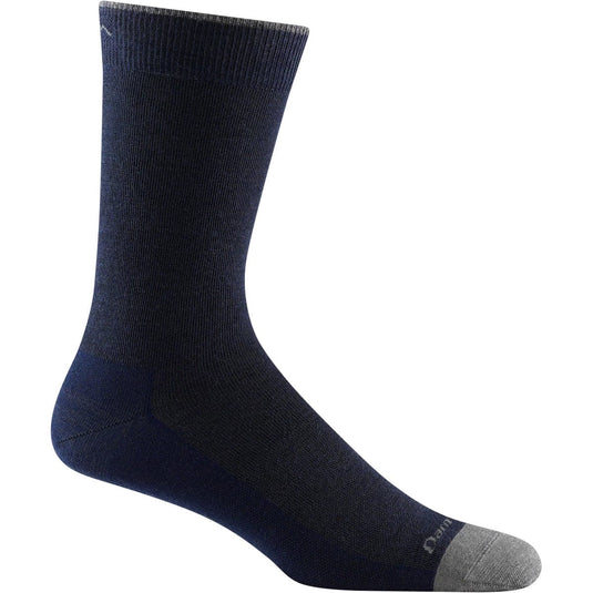Black sock with gray toe on a white background