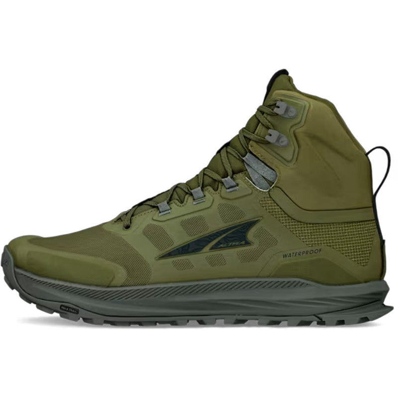 Load image into Gallery viewer, Green hiking boot with brand logo on a white background
