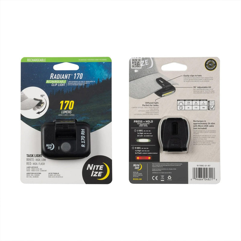 Load image into Gallery viewer, Nite Ize Radiant 170 Rechargeable Clip Light

