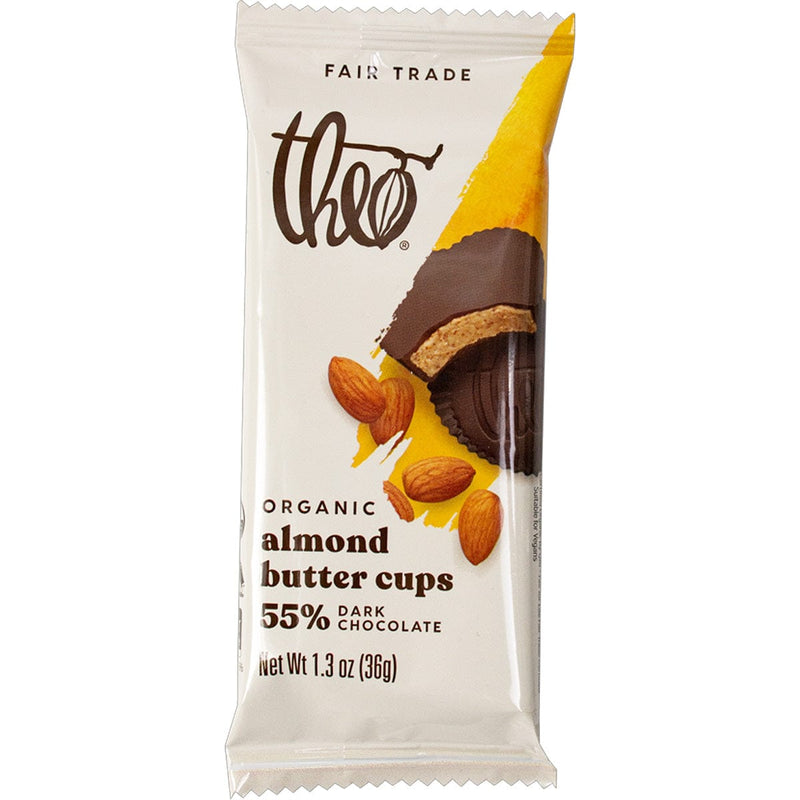 Load image into Gallery viewer, Theo's Almond Butter &amp; 55% Dark Chocolate Cups
