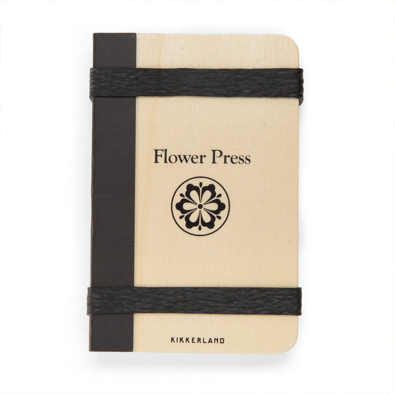Load image into Gallery viewer, Small notebook with 'Flower Press' and 'Kikkerland' branding on a white background
