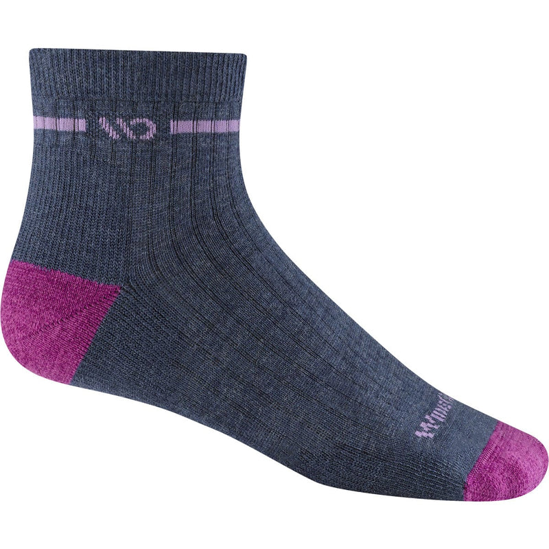 Load image into Gallery viewer, Wide Open by Darn Tough Women's Single Stripe Midweight Quarter Sock
