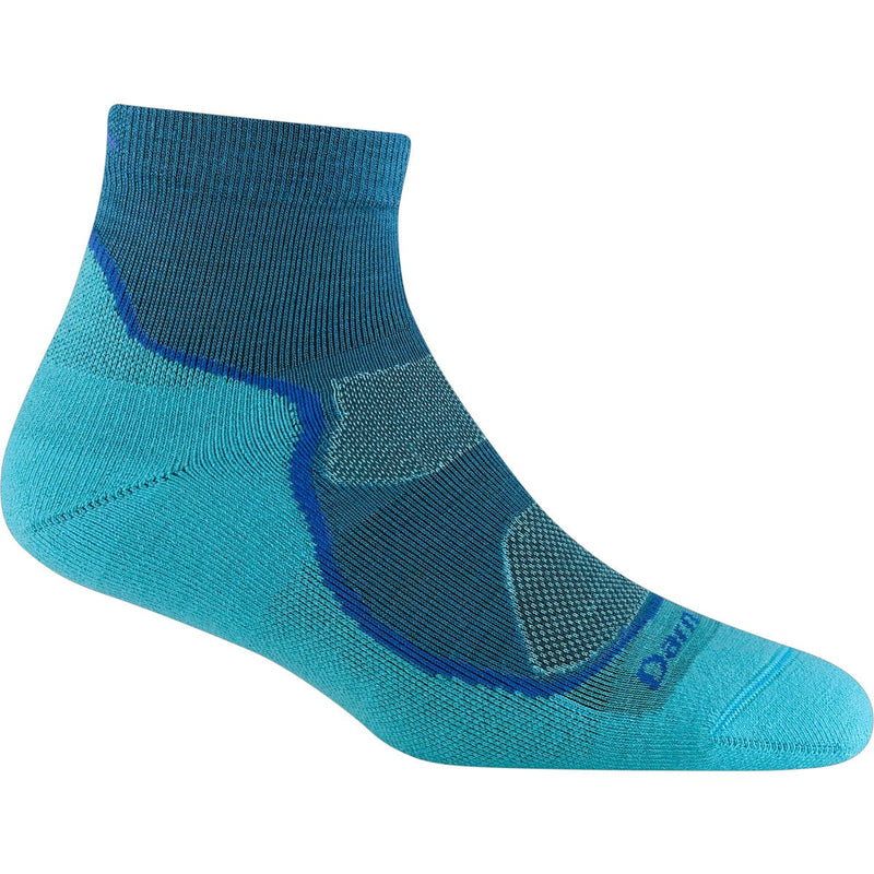 Load image into Gallery viewer, Blue ankle sock with mesh design on a white background
