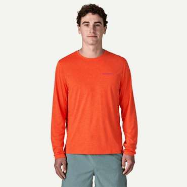 Patagonia Men's Long Sleeve Cap Cool Daily Shirt - Boardshort Logo