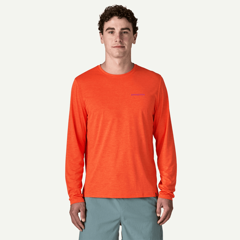 Load image into Gallery viewer, Patagonia Men's Long Sleeve Cap Cool Daily Shirt - Boardshort Logo
