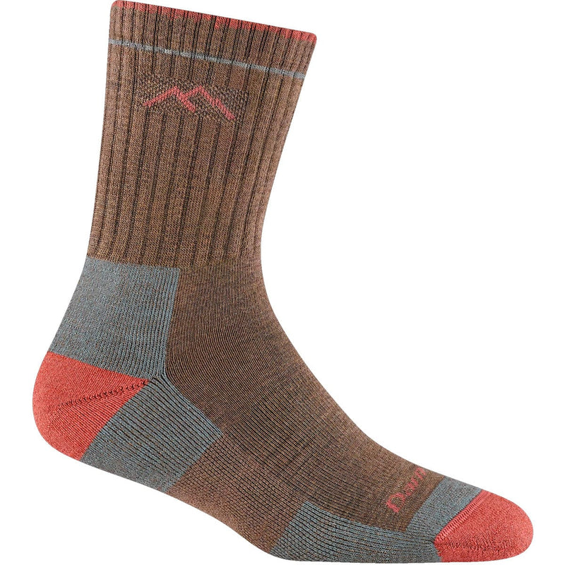 Load image into Gallery viewer, Brown sock with red and gray accents on a white background
