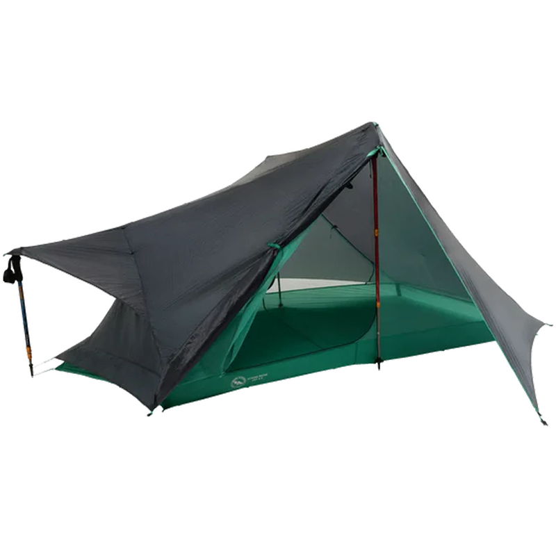 Load image into Gallery viewer, Green and gray tent on a white background
