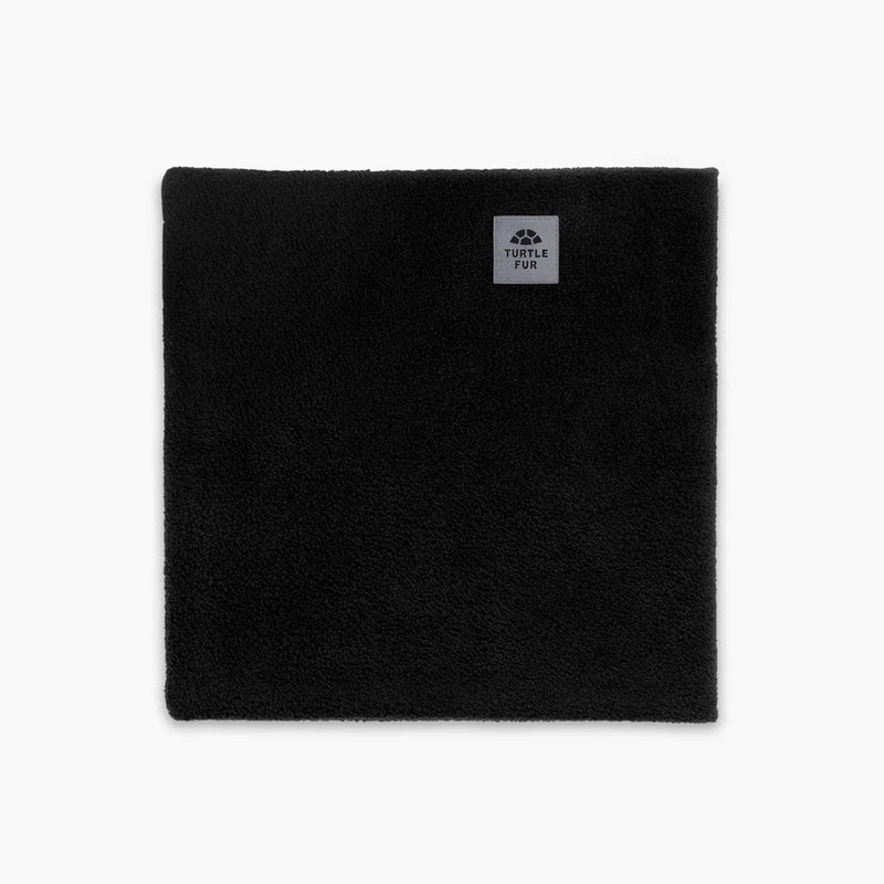 Load image into Gallery viewer, Black scarf with a brand logo on a white background
