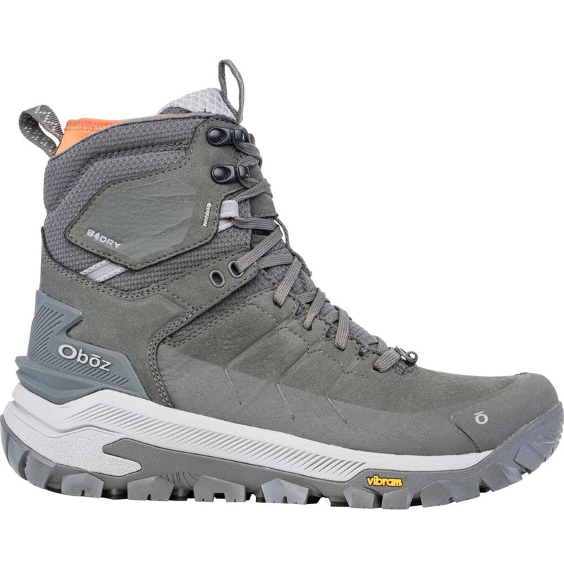 Load image into Gallery viewer, Gray hiking boot with visible branding on a white background
