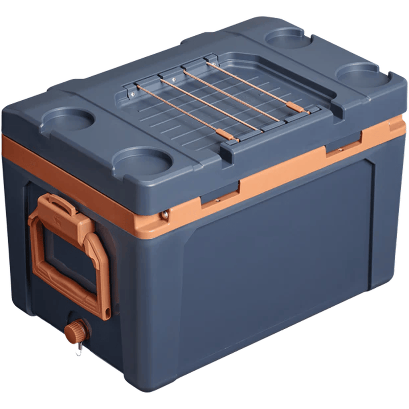 Load image into Gallery viewer, Blue and orange toolbox on a white background
