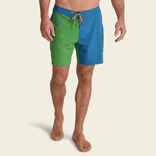 Howler Brothers Del Este Boardshorts - Skrimp-Blue Steel
