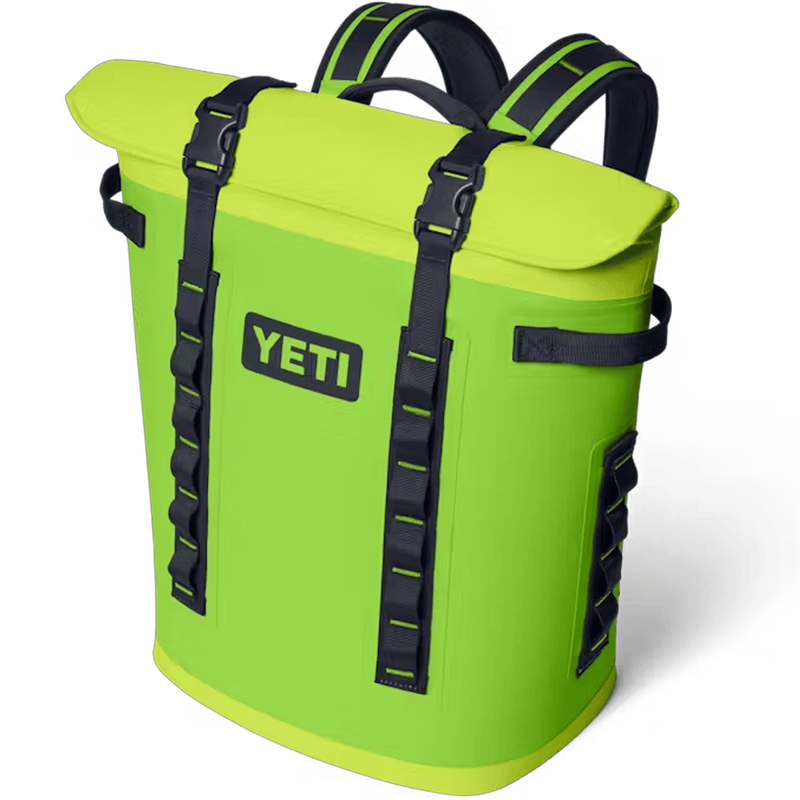 Load image into Gallery viewer, Green YETI backpack on a white background
