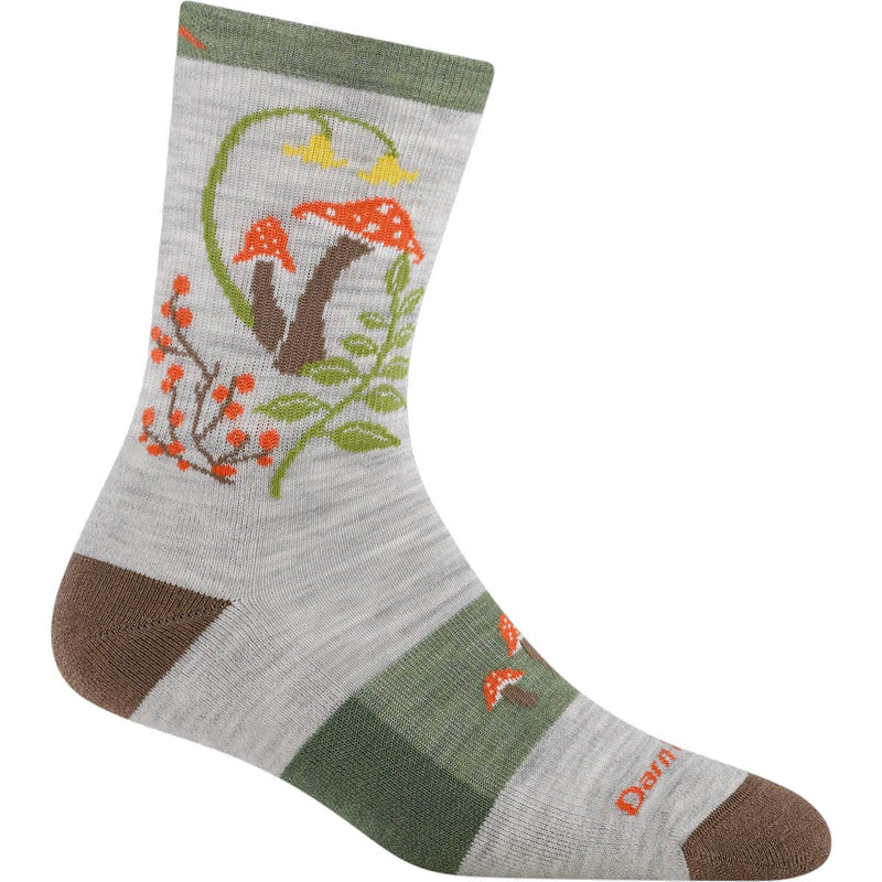 Load image into Gallery viewer, Sock with mushroom design on a white background

