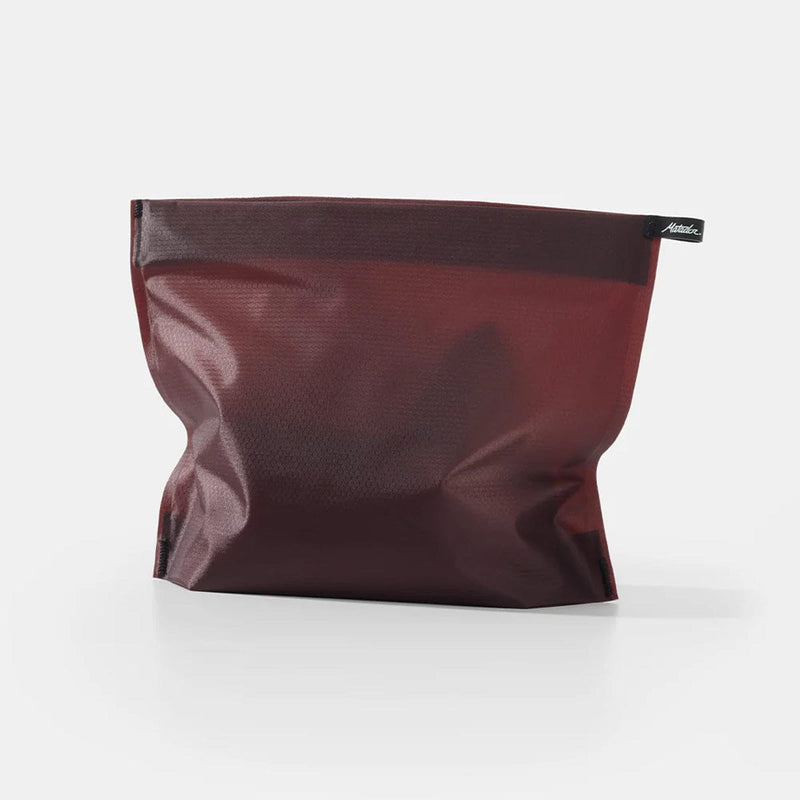 Load image into Gallery viewer, Maroon mesh bag with a visible brand logo on a white background
