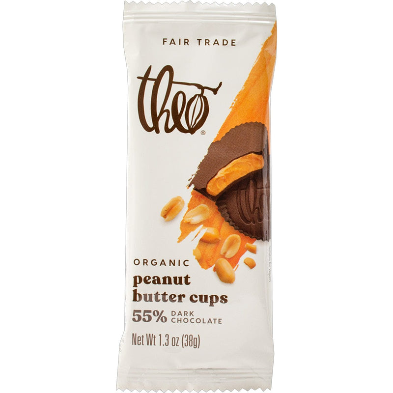 Load image into Gallery viewer, Theo's Peanut Butter &amp; 55% Dark Chocolate Cups
