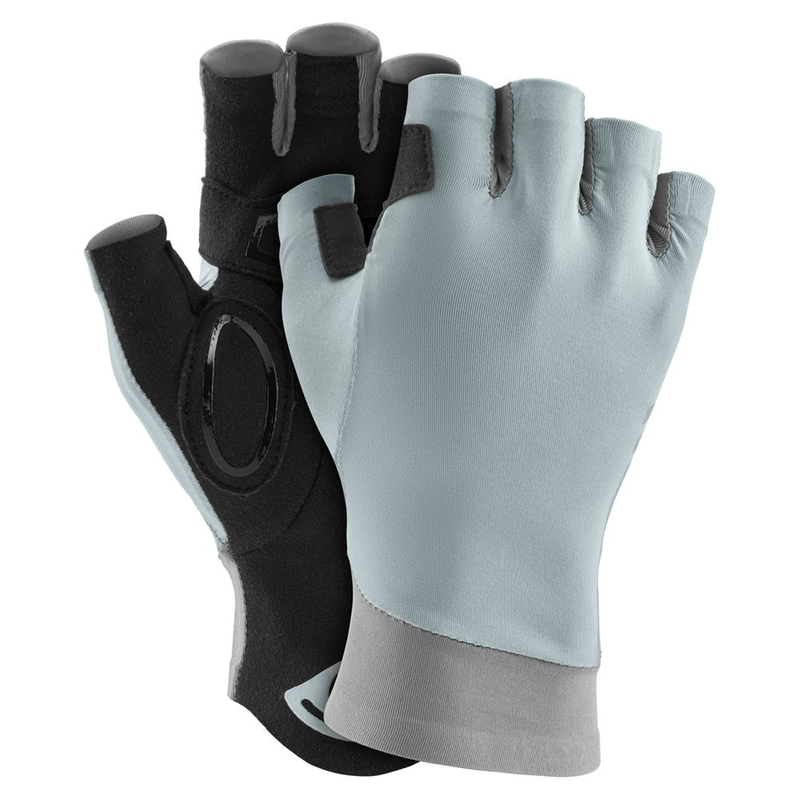 Load image into Gallery viewer, Pair of black and gray gloves on a white background
