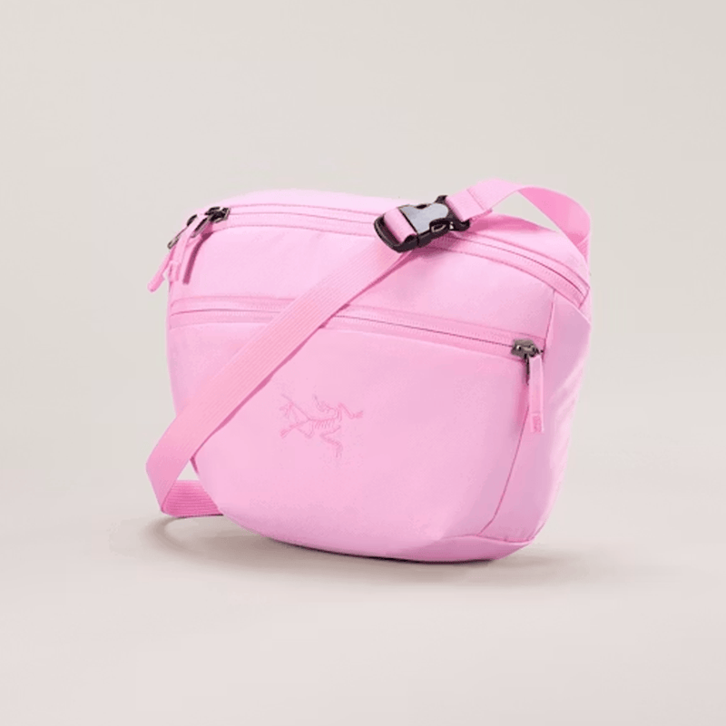Load image into Gallery viewer, Pink crossbody bag on a light gray background
