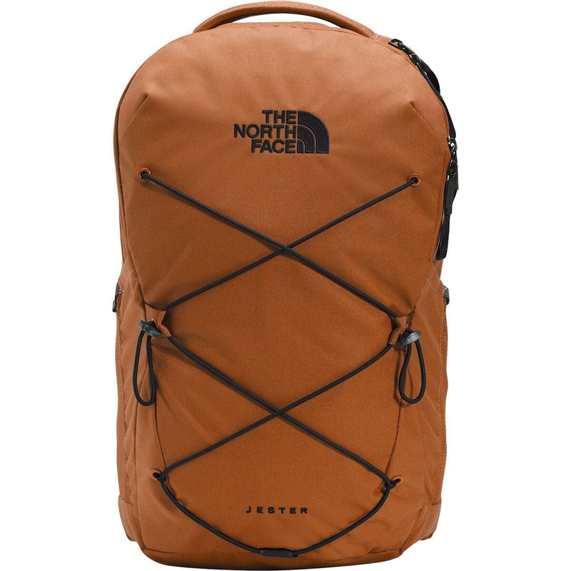 Load image into Gallery viewer, Brown backpack with The North Face logo on a white background
