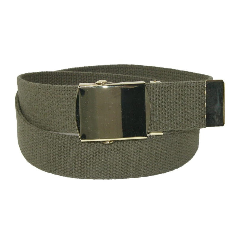 Load image into Gallery viewer, Green belt with a silver buckle on a white background

