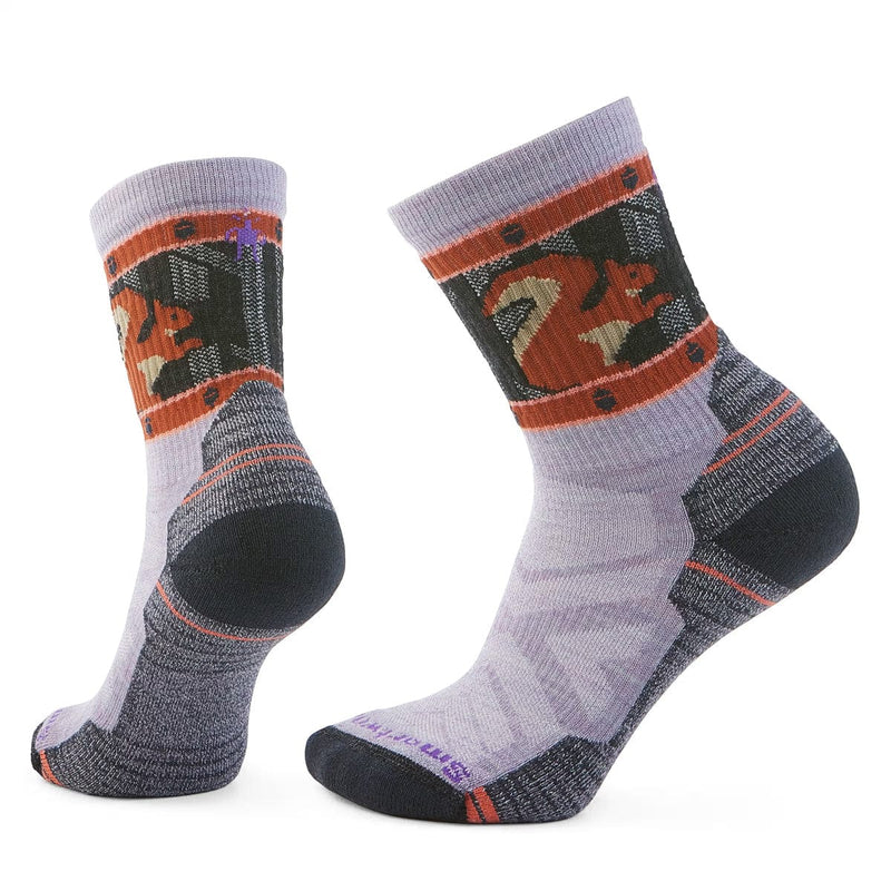 Load image into Gallery viewer, Smartwool Women's Hike Light Cushion Squirrely Print Crew Socks
