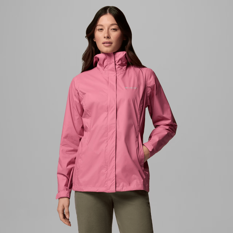 Load image into Gallery viewer, Woman wearing a pink jacket on a gray background

