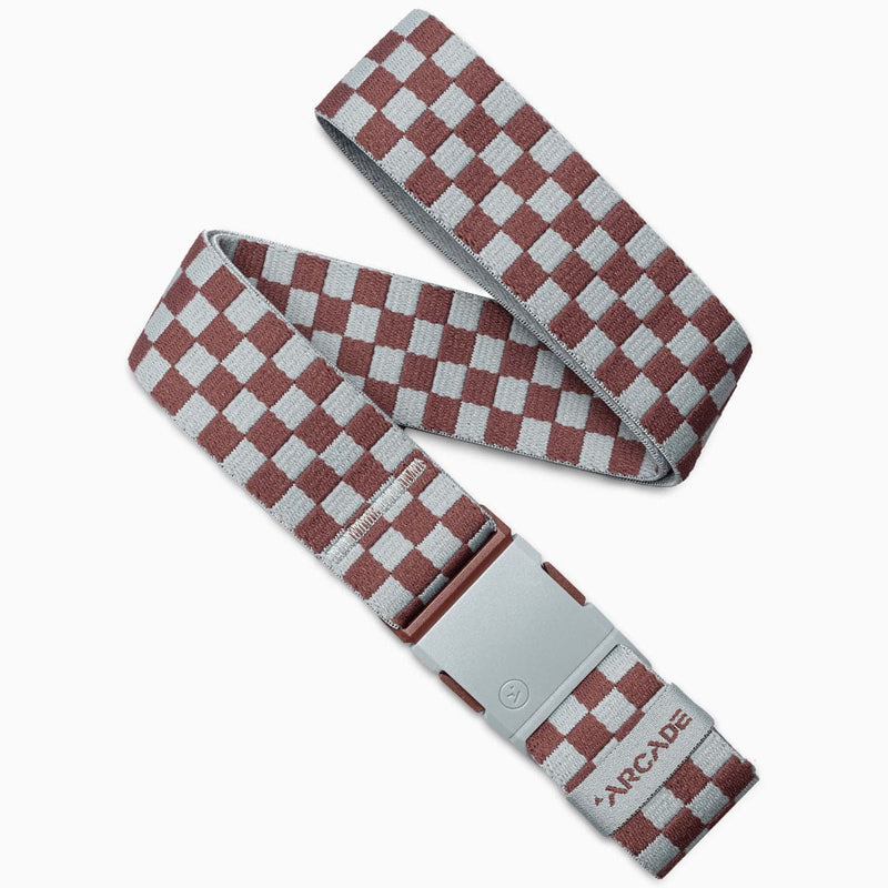Load image into Gallery viewer, Checkered belt with a visible brand logo on a white background
