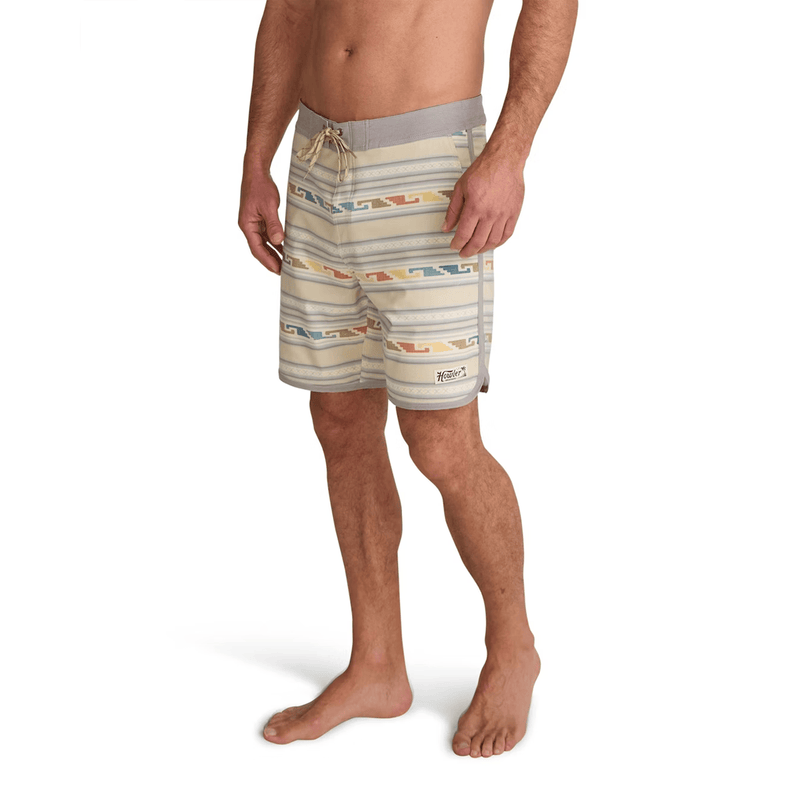 Load image into Gallery viewer, Howler Brothers Bruja Boardshorts - Temple Tracks-Sand
