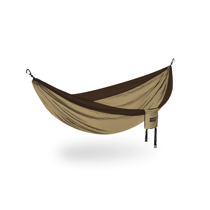 Load image into Gallery viewer, Brown and beige hammock on a white background
