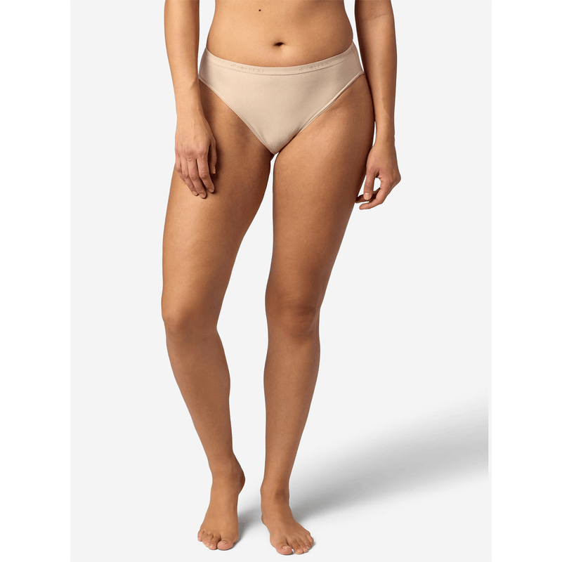Load image into Gallery viewer, Beige bikini bottom worn by a person on a white background
