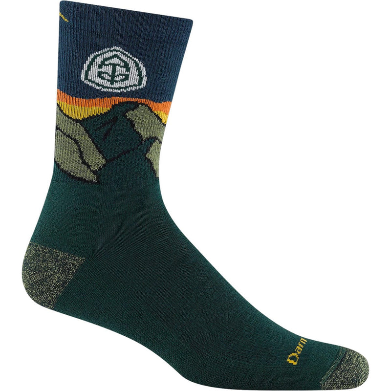 Load image into Gallery viewer, Green sock with a graphic design on a white background
