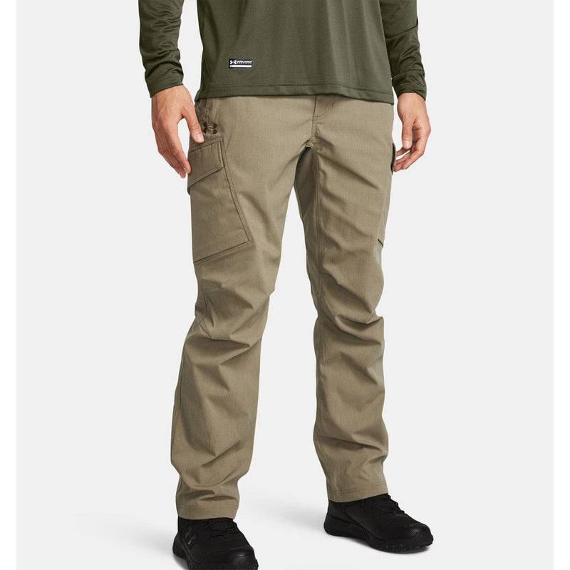 Load image into Gallery viewer, Person wearing khaki pants and a green shirt on a white background
