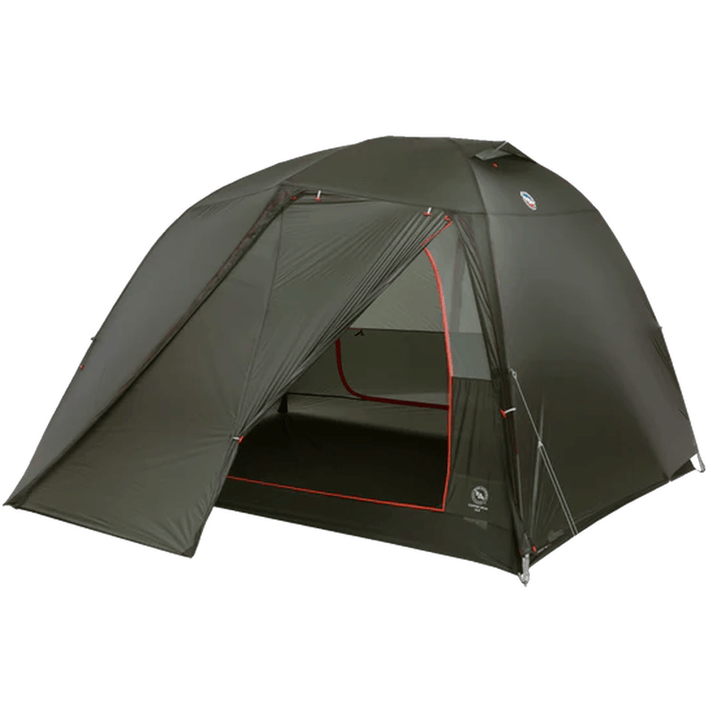 Load image into Gallery viewer, Green camping tent with a white background
