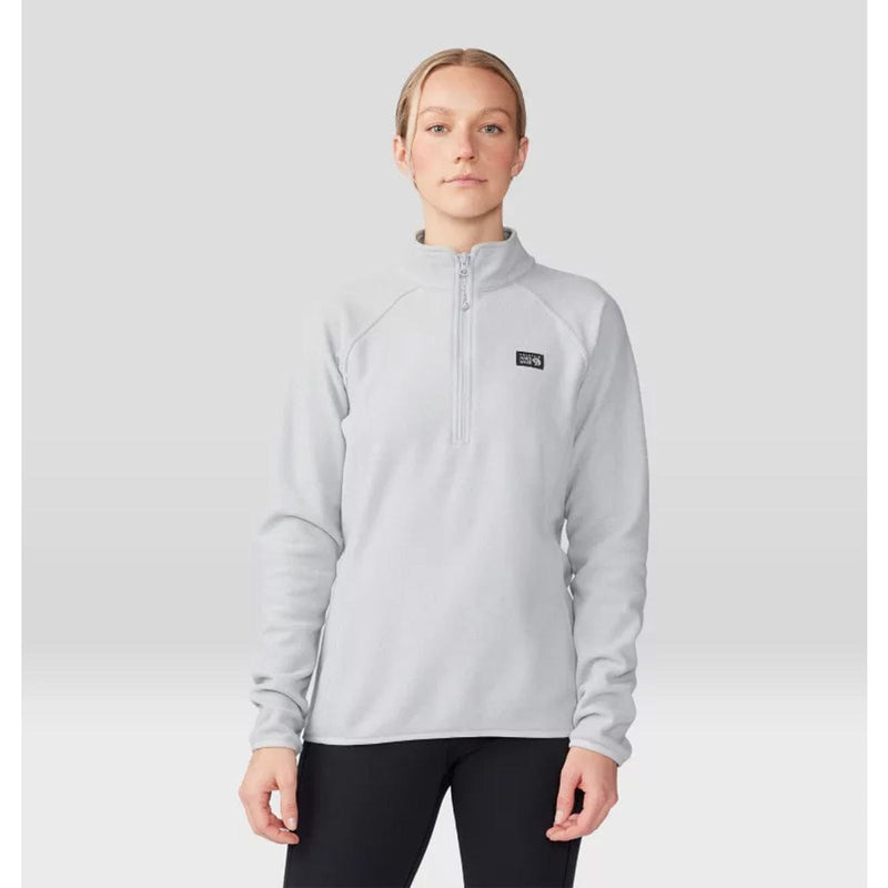 Load image into Gallery viewer, Person wearing a light gray pullover with a brand logo on a white background
