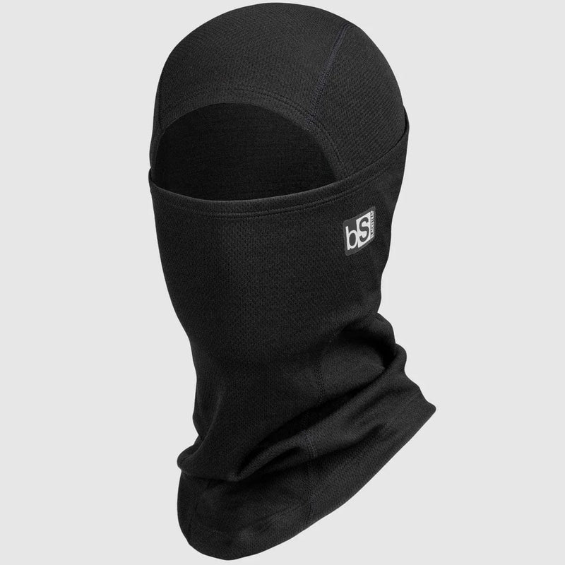 Load image into Gallery viewer, Black balaclava with a brand logo on a light gray background
