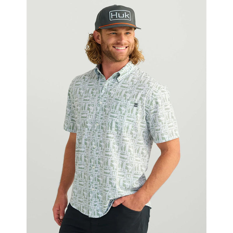 Load image into Gallery viewer, HUK Men's Kona Printed Short Sleeve Shirt
