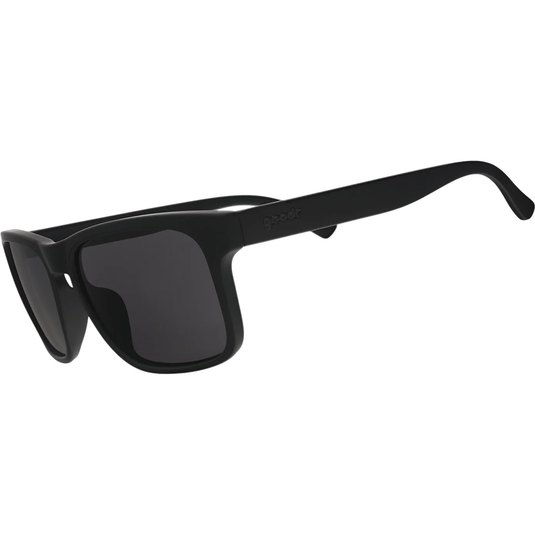 Black sunglasses on a white background