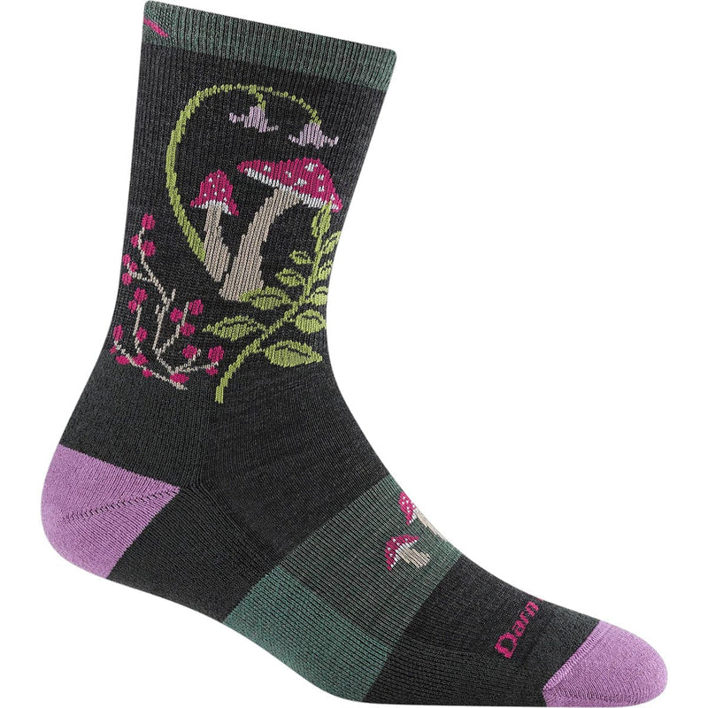 Load image into Gallery viewer, Sock with mushroom design on a white background

