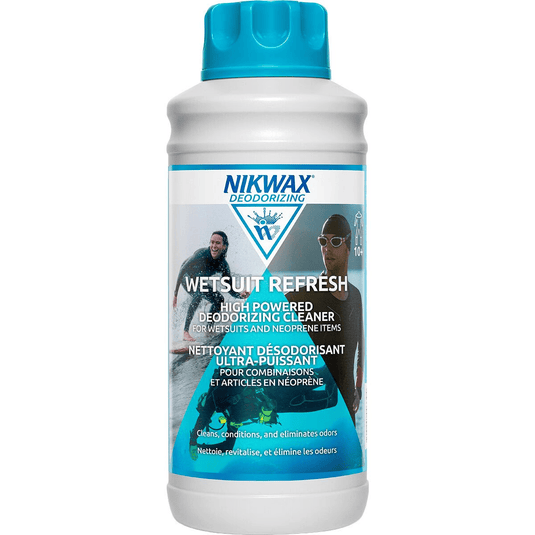 Nikwax Wetsuit Refresh bottle on a white background