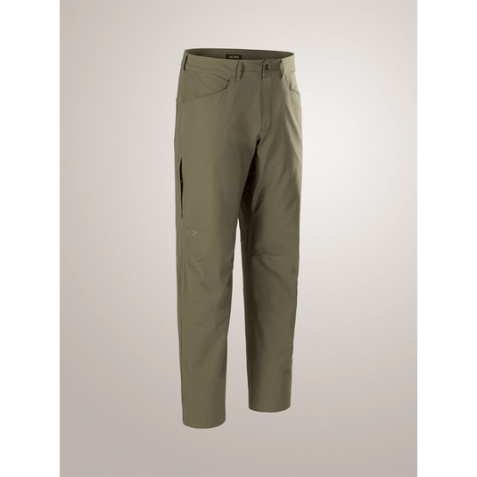 Green pants on a light gray background